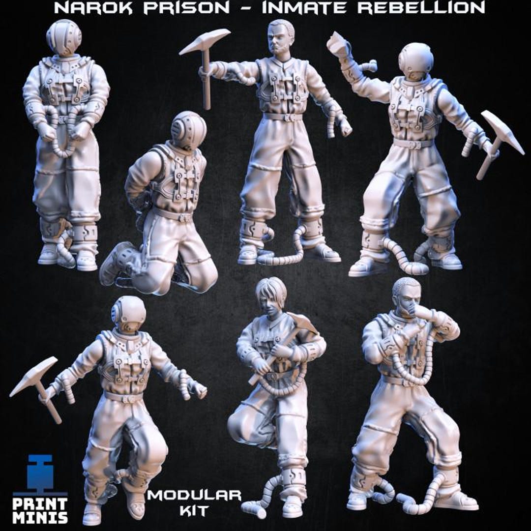 Modular Inmate Bunks Lunar Prisoners Modular Inmate Rebellion Narok Prison Collection - Etsy
