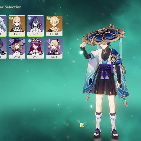 Genshin Impact Account Wanderer L Faruzan C6 L Jean - AR10 Genshin Impact Starter Account L EU