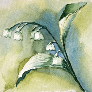 MUGHETTI: Dipinto ad acquerello originale - Original watercolour painting - Handmade work of art.