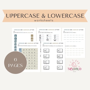 Printable Uppercase and Lowercase Letter Worksheets | Alphabet Worksheets | Pre-K worksheets | Kindergarten Worksheets | Letter Tracing