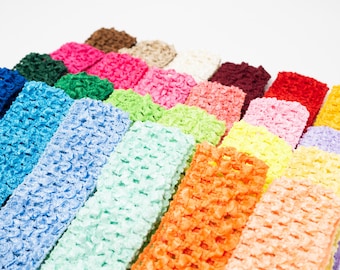 10 Pieces - 1.5" Crochet Headband | Bow Makers | Hair Accessories