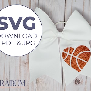 Basketball Heart SVG | PDF File | SVG File | Cricut