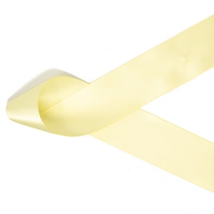 Maize Double Face Satin Ribbon | Made in U.S.A | Choose Width and Length