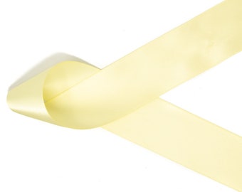 Maize Double Face Satin Ribbon | Made in U.S.A | Choose Width and Length