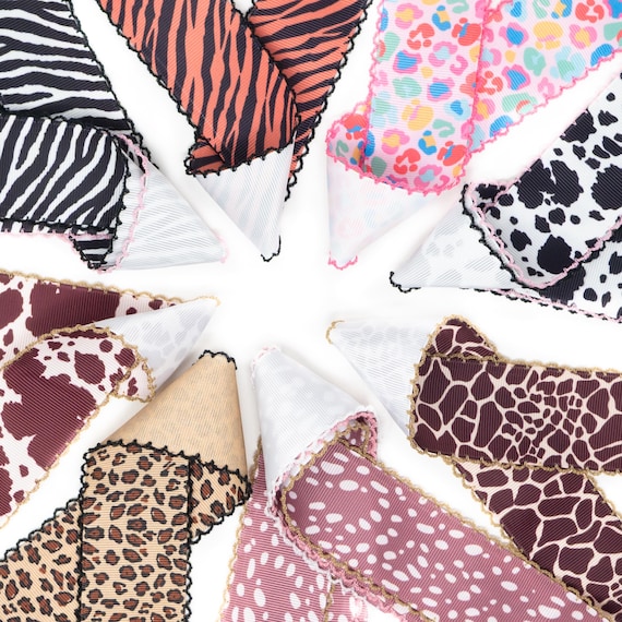 Animal Print Grosgrain Ribbon | Moonstitch Trim, USA Made