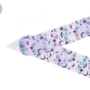 Midnight Bats Halloween Printed Grosgrain Ribbon | Made in U.S.A. | Choose Width and Length bild 1