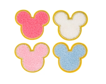 2" Chenille Mouse Iron-On Patch