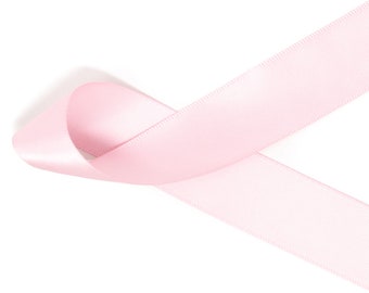 Light Pink Satin Ribbon: Double Face, DIY Craft Ribbon, USA Made