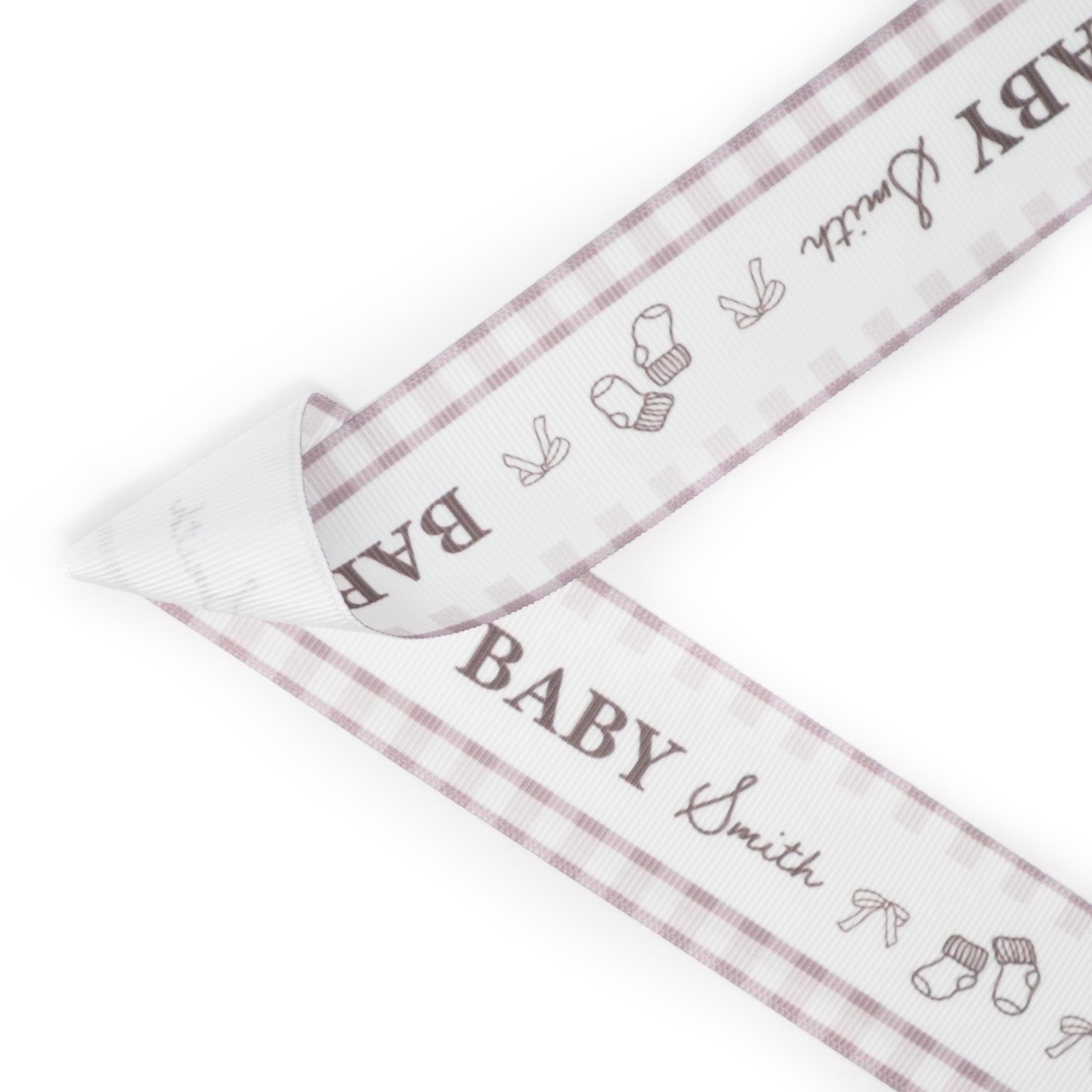 Personalized Baby Shower Grosgrain Ribbon: Personalized Gift Wrapping ...