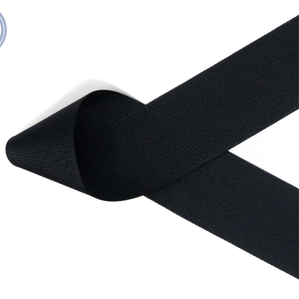 Black Solid Grosgrain Ribbon | Offray | Made in U.S.A | Choose Width and Length