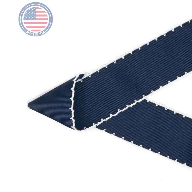 Navy Neck Ribbon Navy and White Ribbon - Etsy