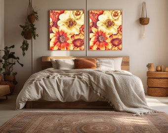 Coloré Printable Wall Art Boho Art Floral Printable Wall Art Retro Printable Wall Art Retro Decor 70s Decor 70s Wall Art imprimable