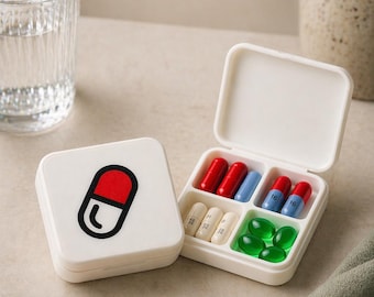 Pastillero de bolsillo - Contenedor de vitaminas