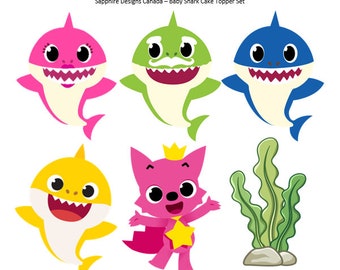 Baby Shark Cake Topper - Etsy