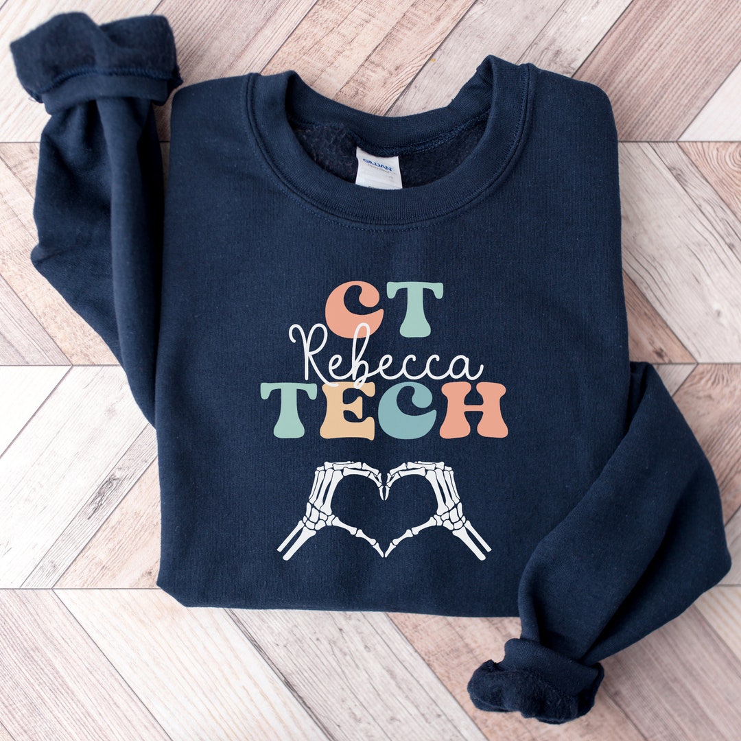 Personalized CT Tech Sweatshirt Custom CT Tech Shirt Gift for Radiology