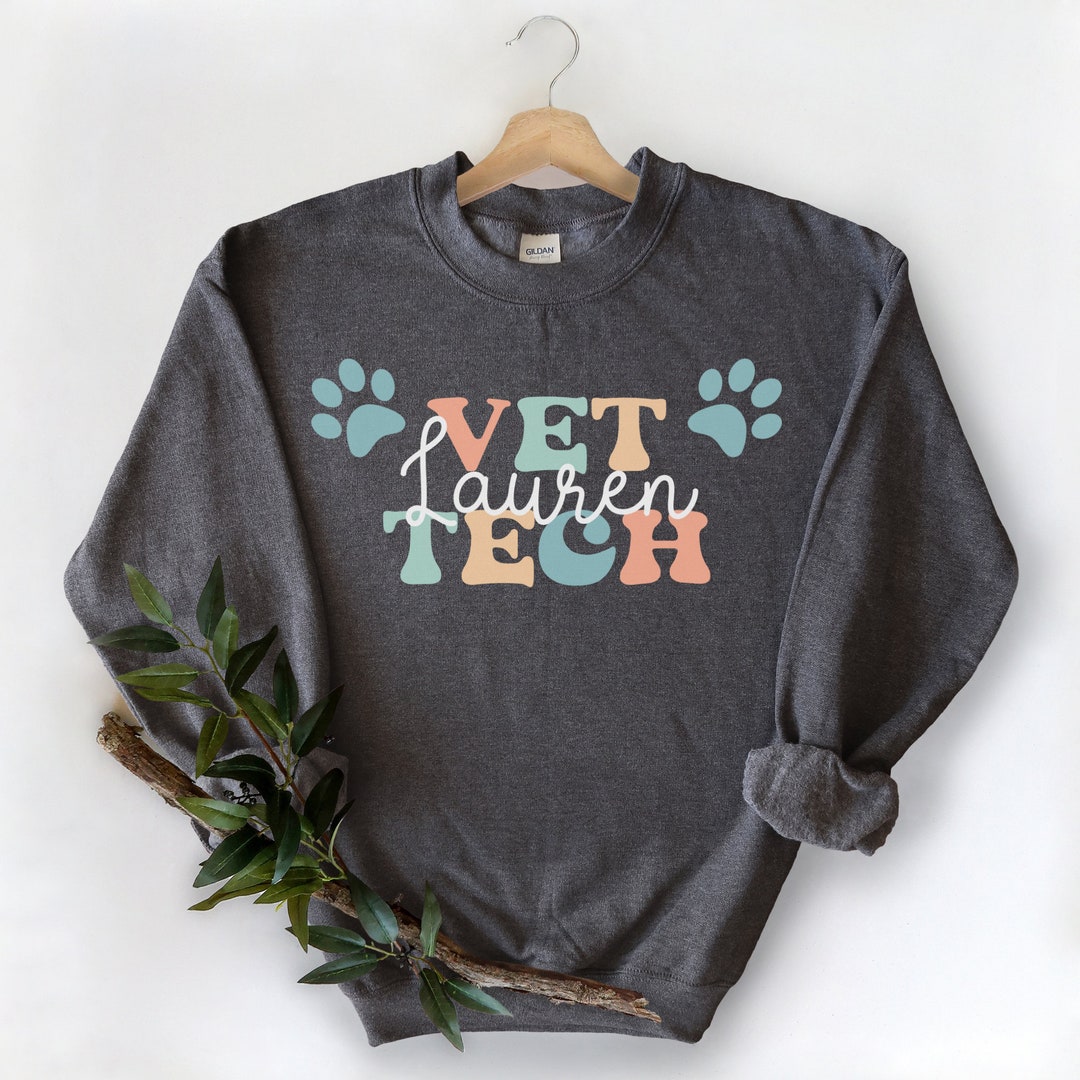 Personalized Vet Tech Sweatshirt Gift for New Vet Tech Graduation Gift