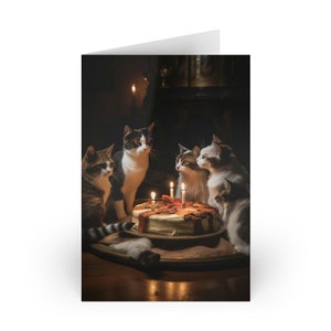Cat Party Birthday Card