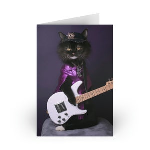 Cat Rocker Birthday Card