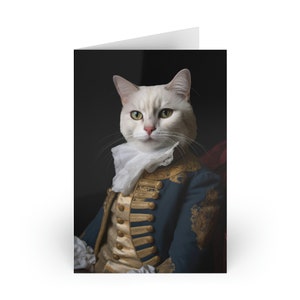 Cat Napoleon Birthday Card