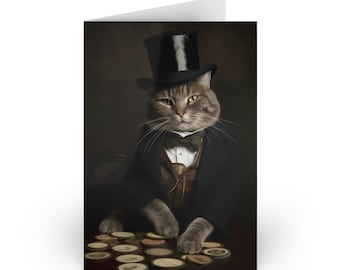 Cat Gatsby Birthday Card