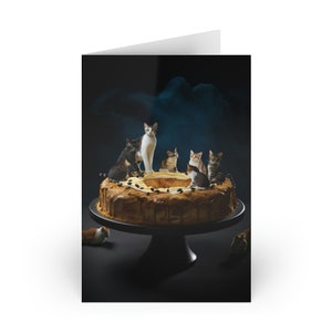 Cat Party Birthday Card
