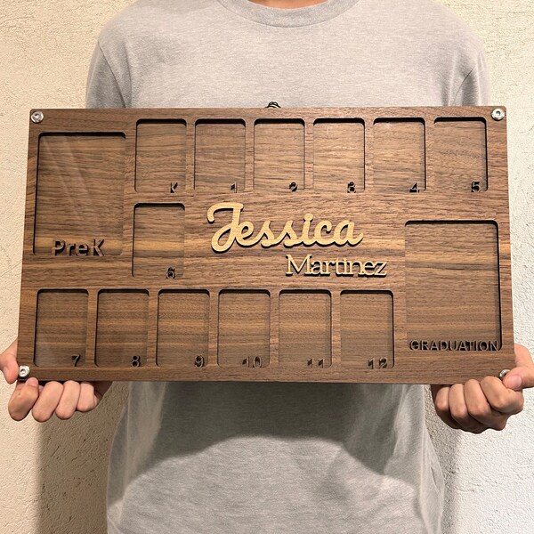 Custom Pre K to Graduation School Years Photo Frame, K 12 Etsy