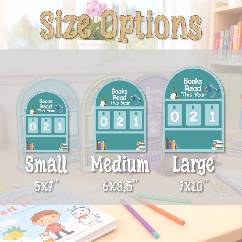 Segnalibro Tracker Di Lettura Books Read This Year Con Luna E Stella, In Legno, Fino A 999 Libri, Per Biblioteche, Uffici E Camere