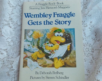Wembley Fraggle 1984 RARE Fragile Rock Book