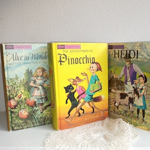 1960&#39;s Classic Children&#39;s Books *  2 Stories in One Beautiful Hardcover Vintage Book by the Companion Library
