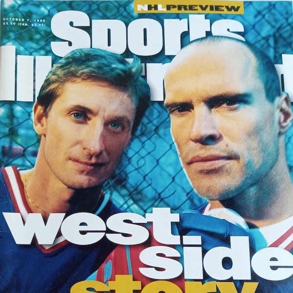 1996 Wayne Gretzky and Mark Messier Sports Illustrated NHL Preview Edition