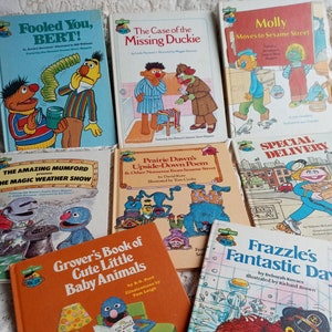 Vintage Sesame Street Set! 8 Book SET