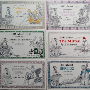 Vintage Jan Brett ** All About ** Collectable Paper Books!!!!  RARE
