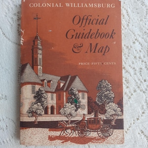 1975 Colonial Williamsburg Guidebook, Map and Ephemera Collection!!! WOW