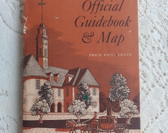 1975 Colonial Williamsburg Guidebook, Map and Ephemera Collection!!! WOW