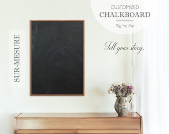 CRÉATION SUR-MESURE - Chalkboard Histoire d'Amour - Affiche Famille Souvenir - Cadeau Couple Sur-Mesure - Décoration Mariage