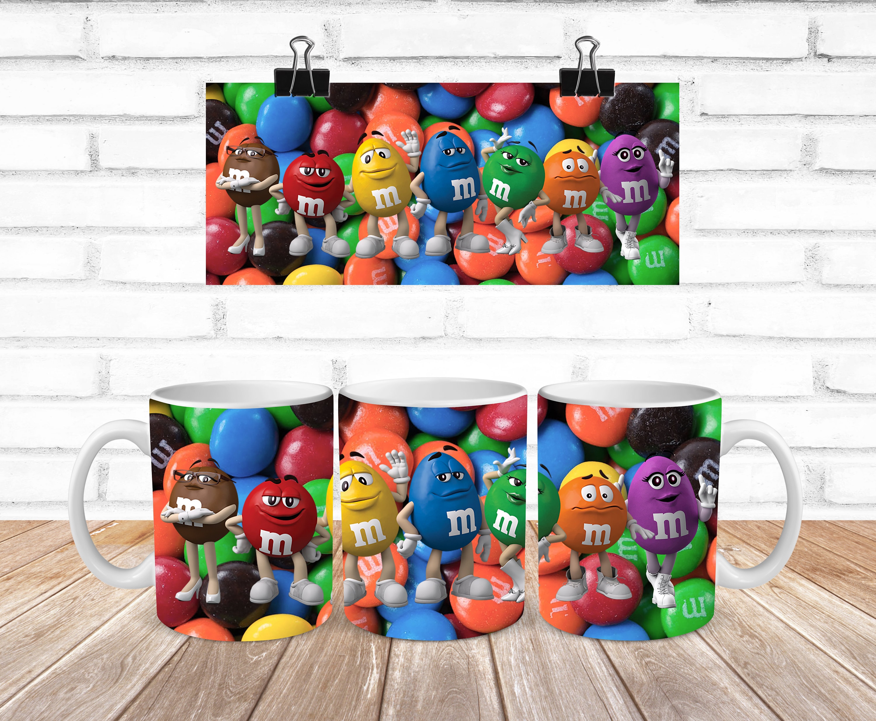 7-pcs M&ms Cups Set Mini Cute Cartoon Ceramics Coffee Mugs Thermal  Breakfast Water Bottle Christmas Birthday Gift 