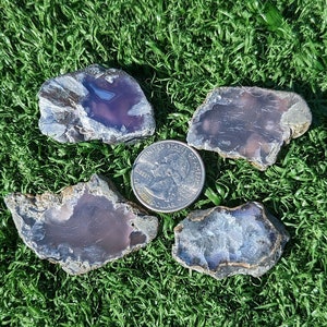 Purple Chalcedony, Purple Moss Agate Slabs. Lavender Agate, Beautiful and Rare! From Indonesia. PS1.0