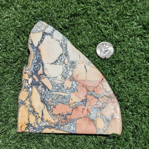Maligano Jasper Slab, Large size For cabber; 0.97 lbs, making cabochons or display.  Slab 4