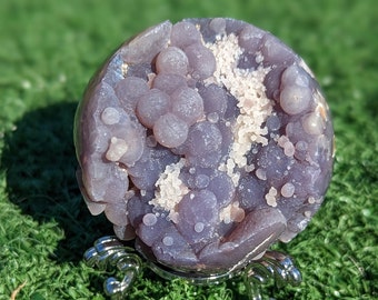 Grape Agate Sphere, 61.0 mm, From Indonesia, Grape Agate Specimen Sphere GS10