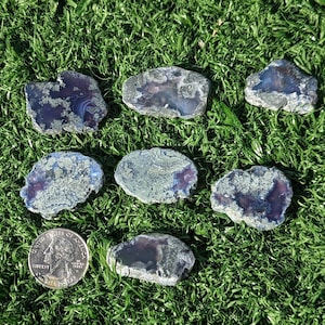 Purple Chalcedony, Purple Moss Agate Slabs. Beautiful and Rare! From Indonesia. PS5.0
