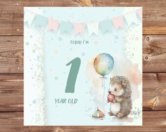 Tarjetas mensuales de hitos para bebés/señales de estadísticas de nombres de bebés/anuncios de nacimiento y señales de hospital/regalos de embarazo