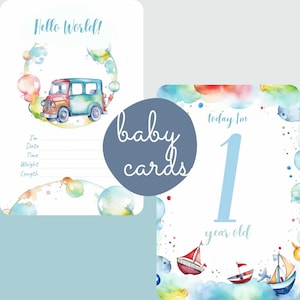 Carte traguardi per neonati e traguardi per neonati / Segno delle statistiche del bambino / Regalo perfetto per la gravidanza per le mamme in attesa
