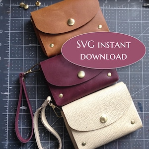 Easy Wristlet SVG Pattern: No Sew Bag & Strap, Cricut SVG Download