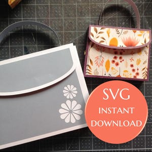 DIY Papier Geldbörse Muster, Geschenk Box Vorlage, DIY Favor Bag, Papiermodelle