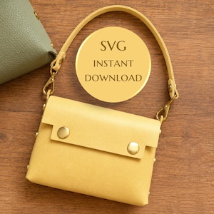 Petite Luxe Tas SVG-patroon | Mini handtasje zonder naaien voor Cricut