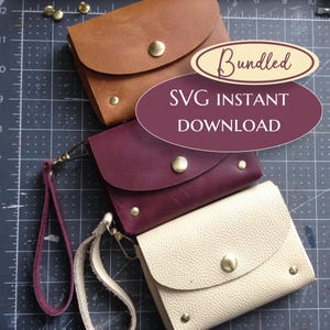 Patrón SVG de pulsera fácil de coser / Descarga digital para cuero y cuero sintético / Archivo de corte / Plantilla de Cricut / Descarga digital