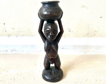 AFRIKANISCHE LUBA-STATUE - Kongo. Afrika.
