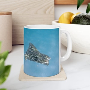 Awesome Spotted Eagle Ray Mug, Ocean Lover Gift, Sea Life Gift