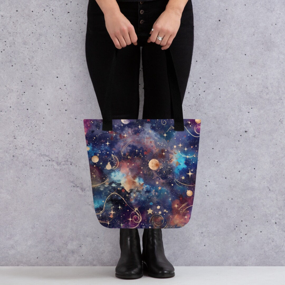 Galaxy Tote Bag Aesthetic Tote Bag Cute Tote Bag Artsy Tote Etsy