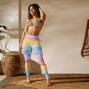 Rainbow Yoga Leggings-Premium Yoga Leggings-Leggings for Women-Comfortable Yoga Pants